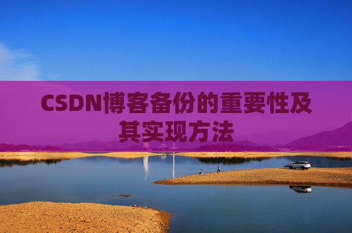 CSDN博客备份的重要性及其实现方法